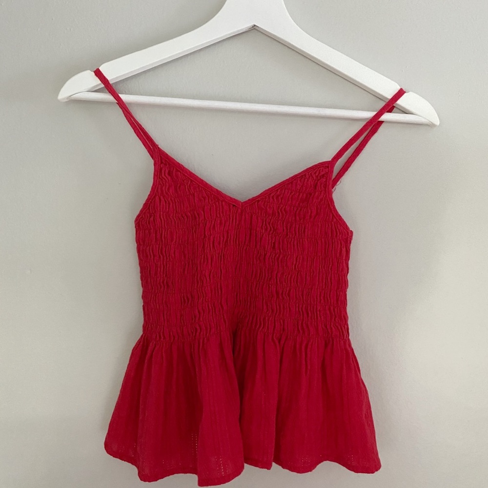 Red blouse